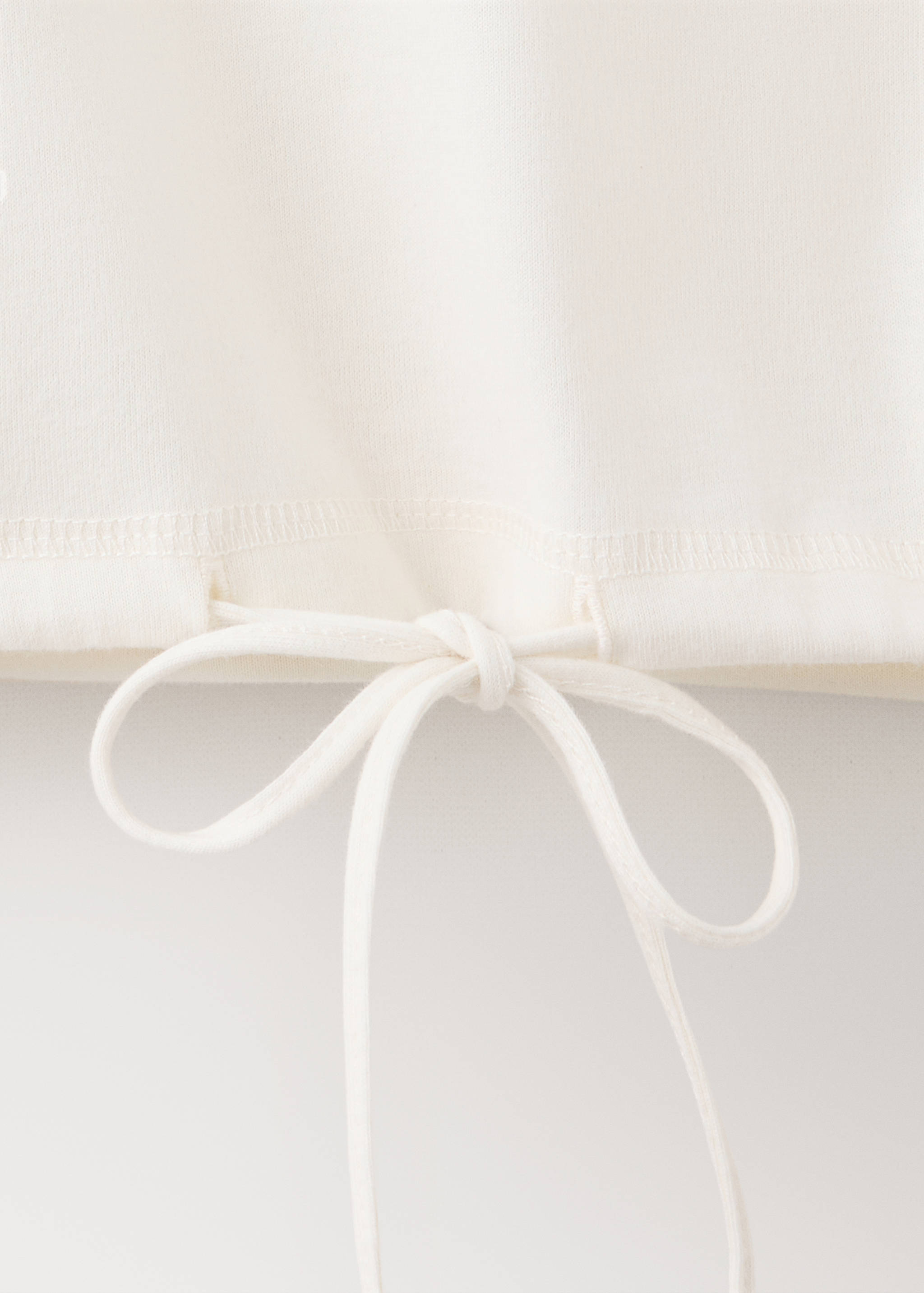 Soft cotton sweatshirt with drawstring detail - Details of the article 8