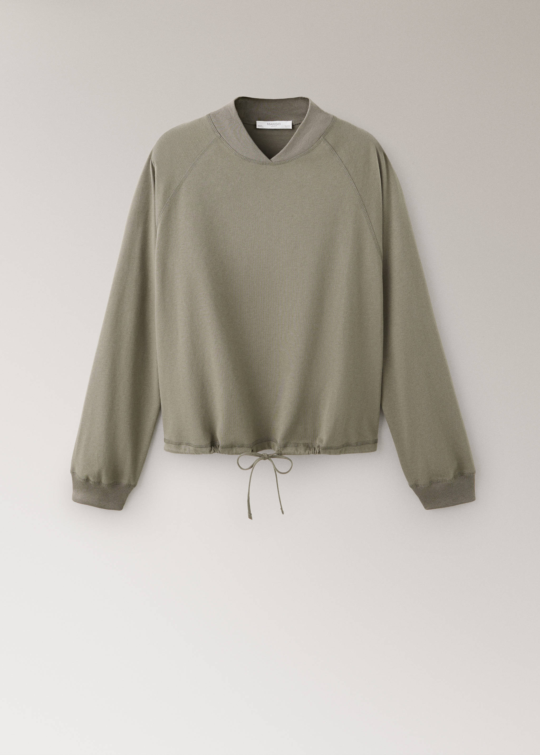 Bluza z miękkiej bawełny ze sznurkiem - Artykuł bez modela/modelki