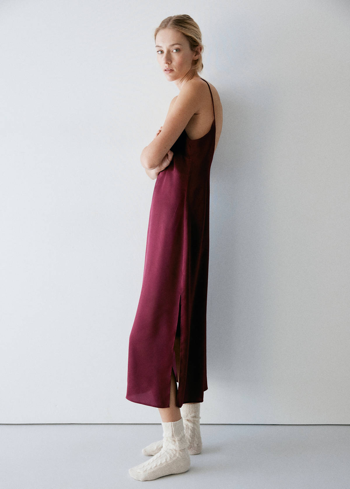 Strappy nightdress — Red