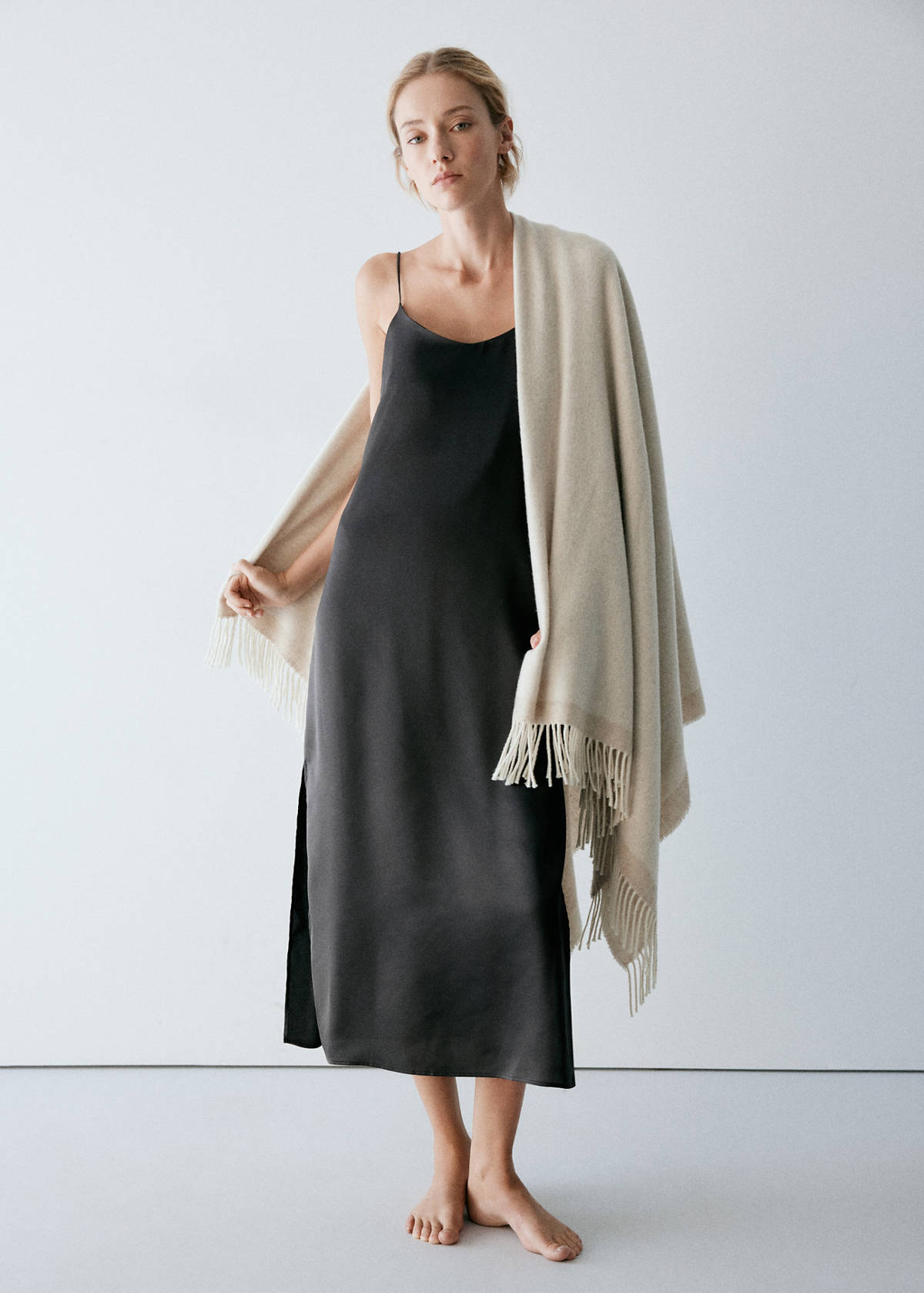 Strappy nightdress — Charcoal