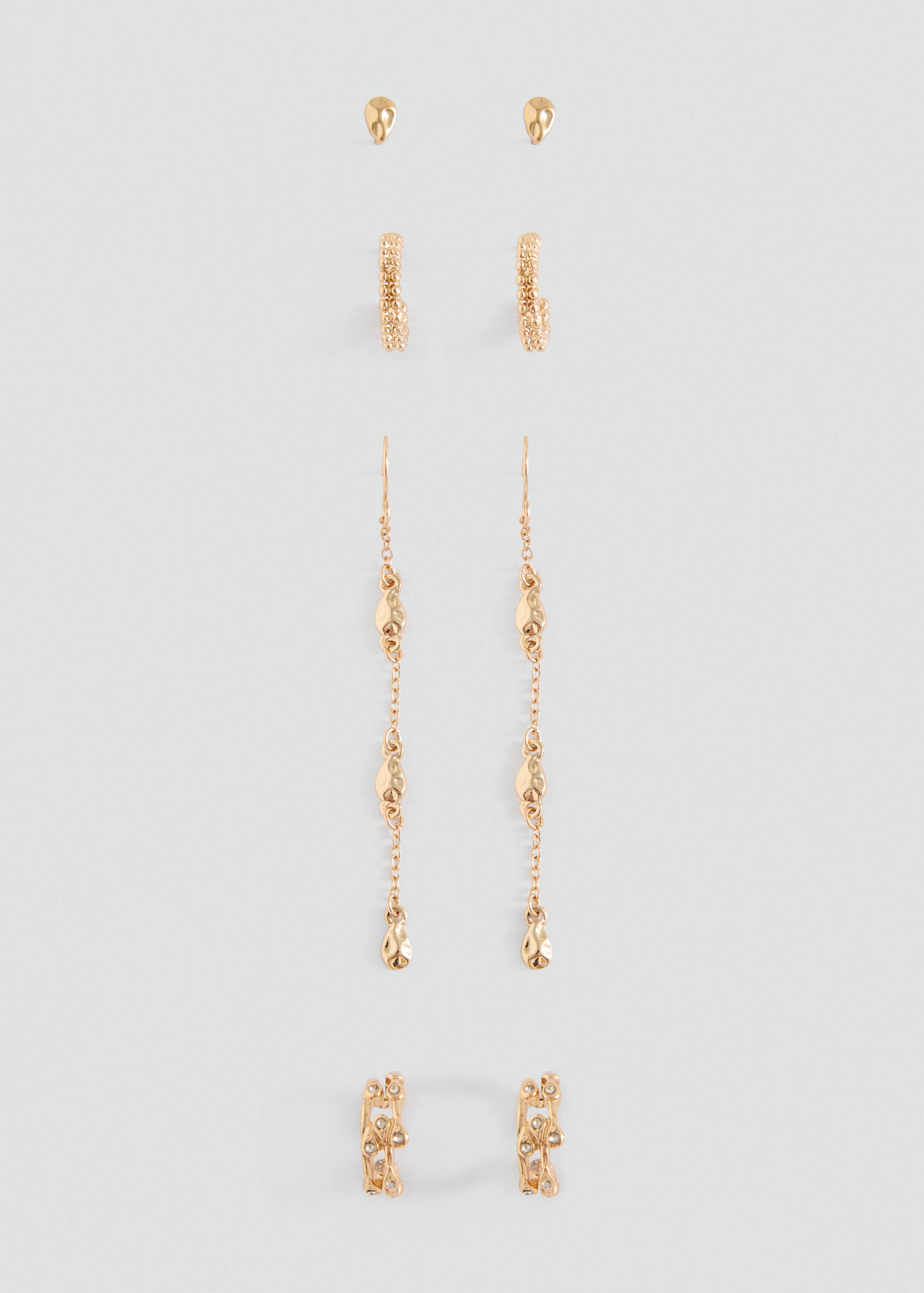 Lot 4 boucles d’oreilles combinées - Article sans modèle