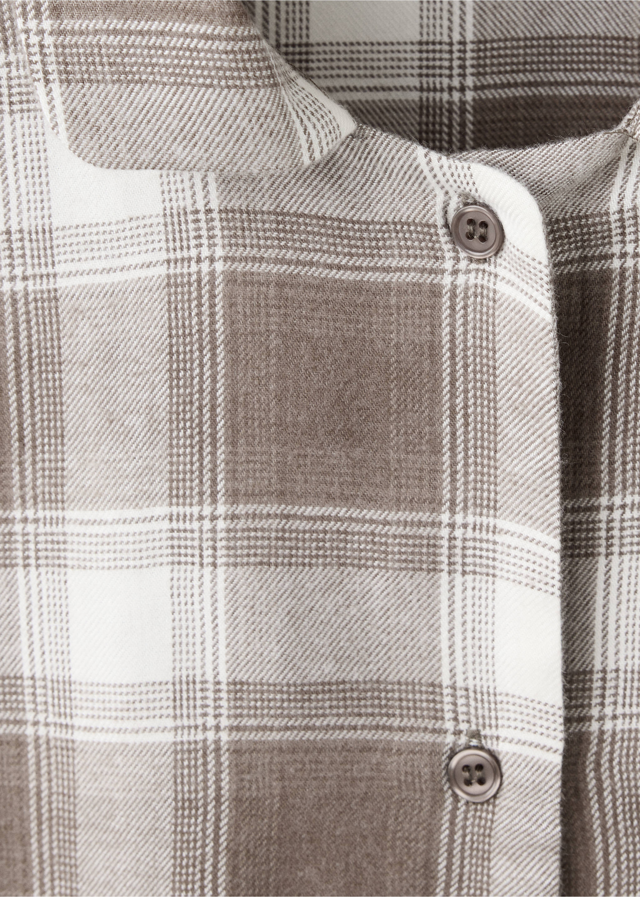 PYJAMA T-SHIRT WOVENFRA - Details of the article 8, Medium Brown. Ref: 37082948-00.