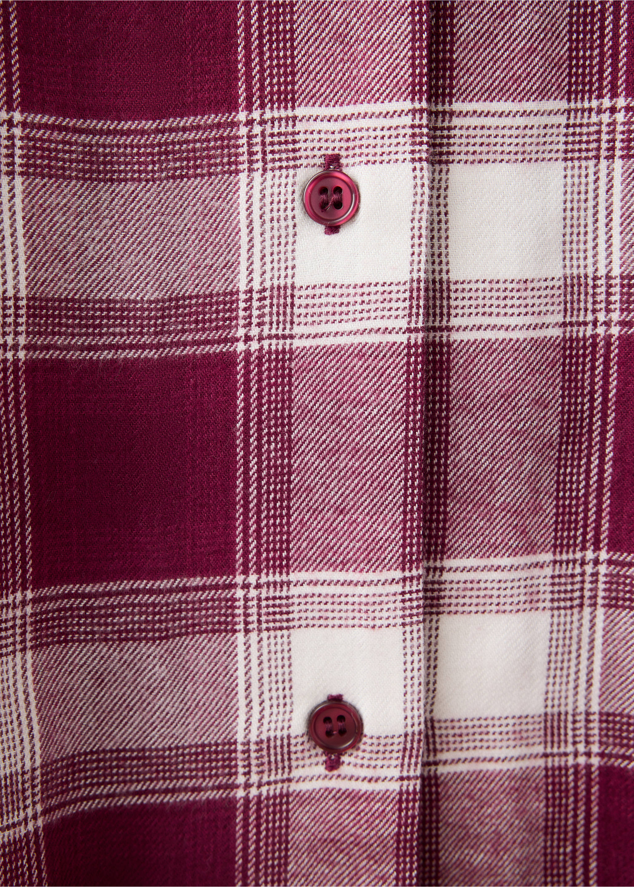 PYJAMA T-SHIRT WOVENFRA - Details of the article 0, Burgundy. Ref: 37082948-00.