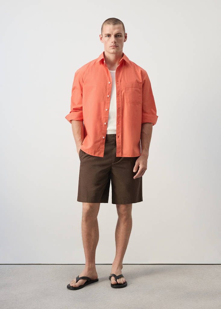 Relaxed fit shirt 100% cotton — Pastel Yellow