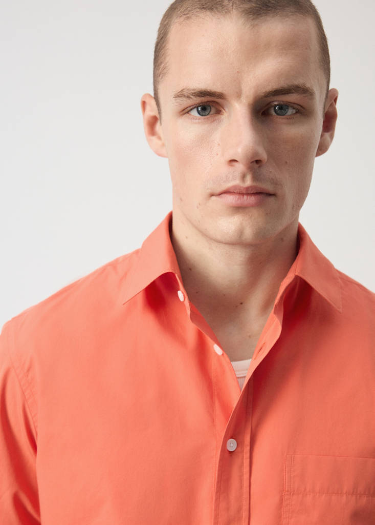 Relaxed fit shirt 100% cotton — Pastel Yellow