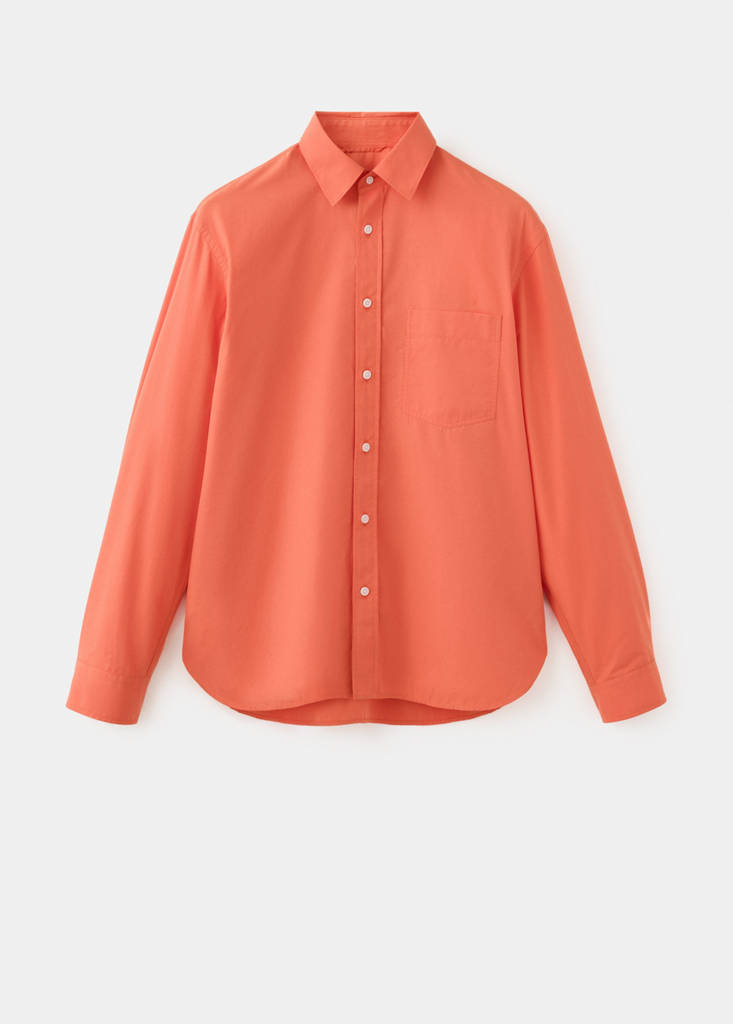 Relaxed fit shirt 100% cotton — Pastel Yellow