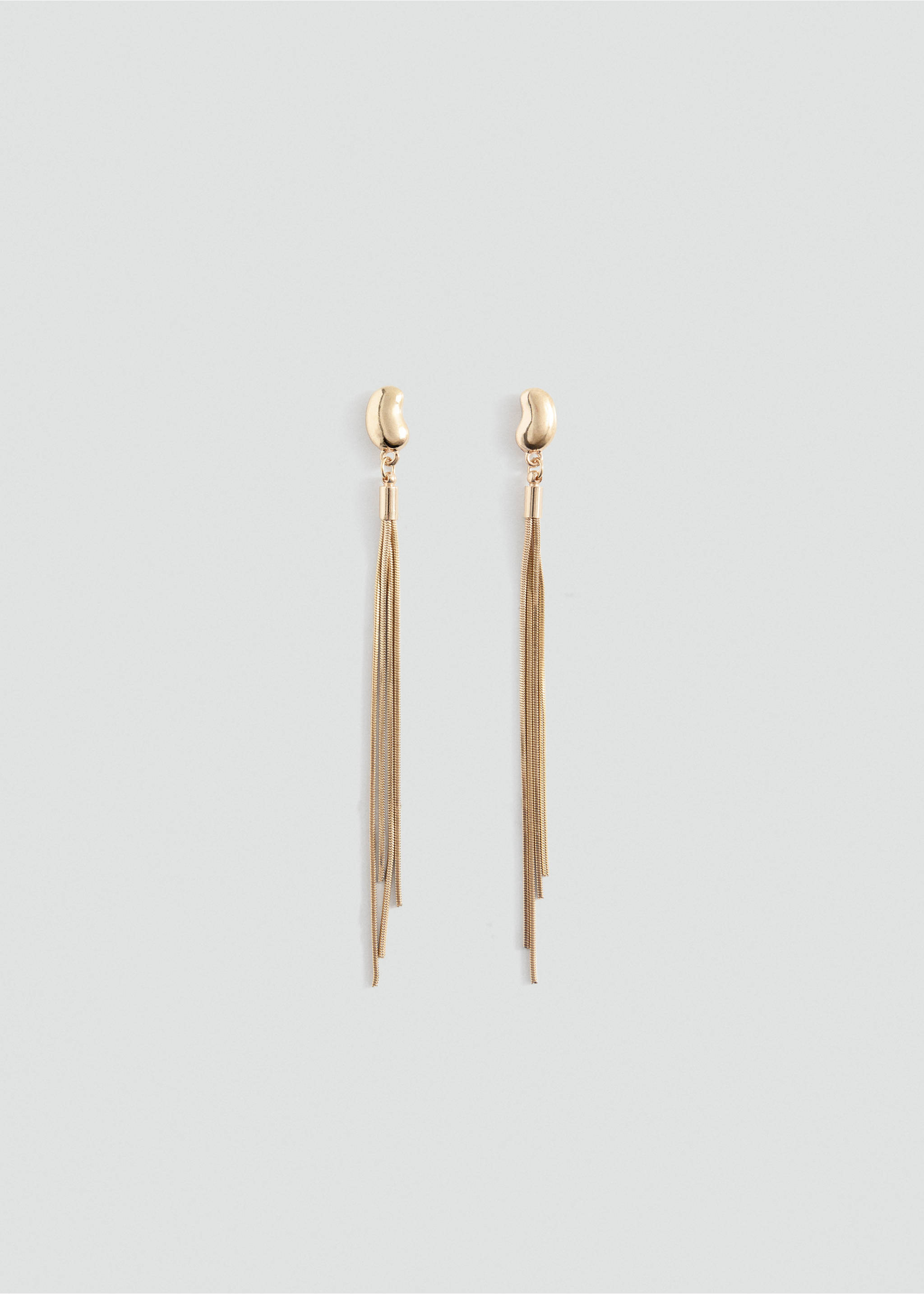 Long cascade-effect earrings - Article without model, Gold. Ref: 37082950-00.