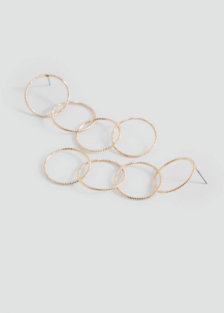 Intertwined hoop earrings — Gold
