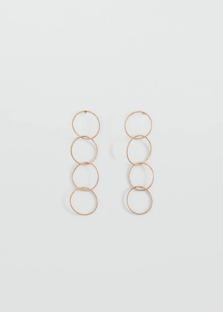 Intertwined hoop earrings — Gold