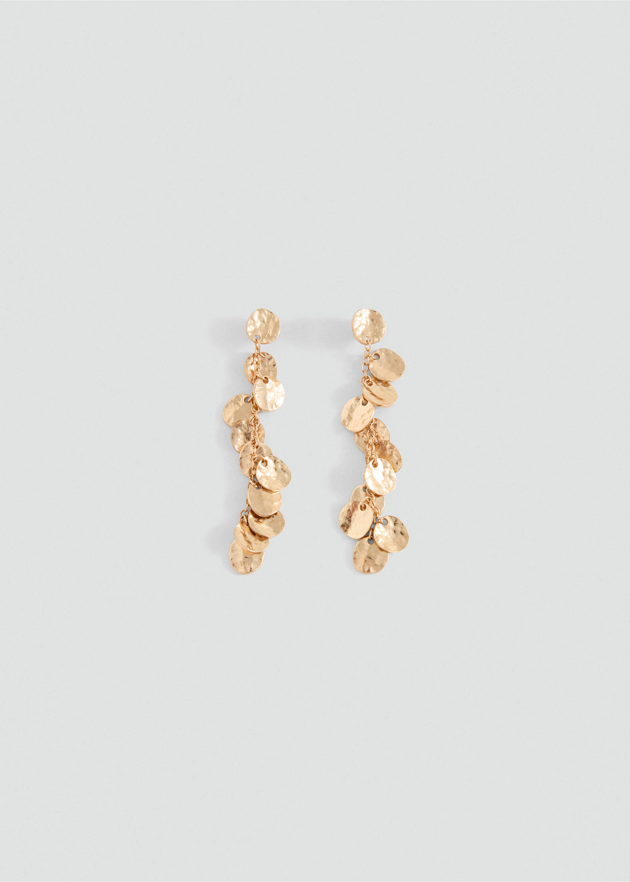 Long beaded earrings - Article without model, Gold. Ref: 37082953-00.