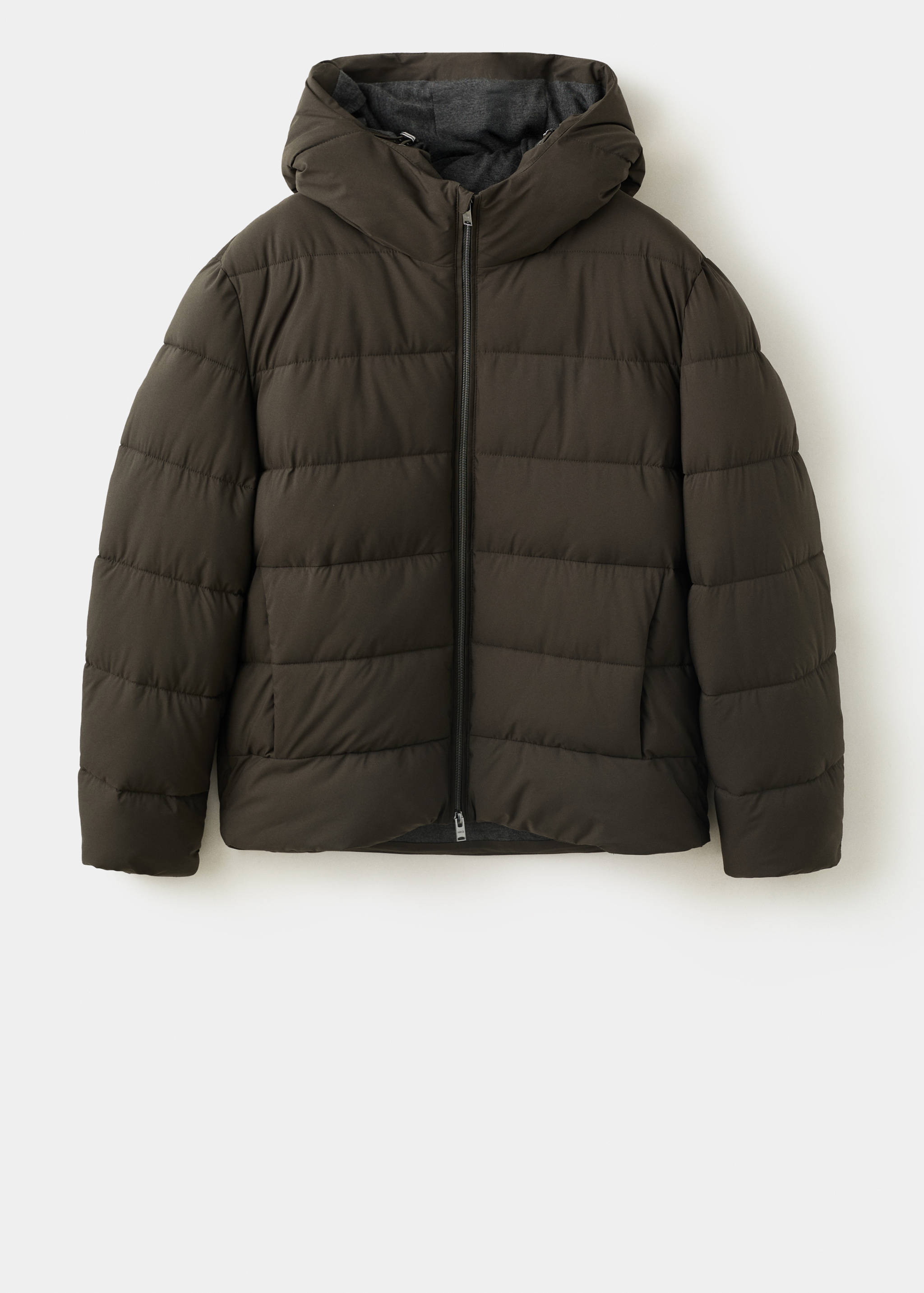 Short water-repellent puffer jacket - Article without model