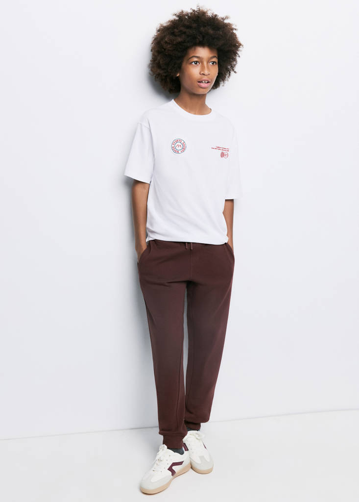 Loose fit jogger trousers — Brown