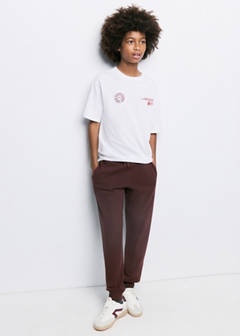 Loose fit jogger trousers — Brown 1