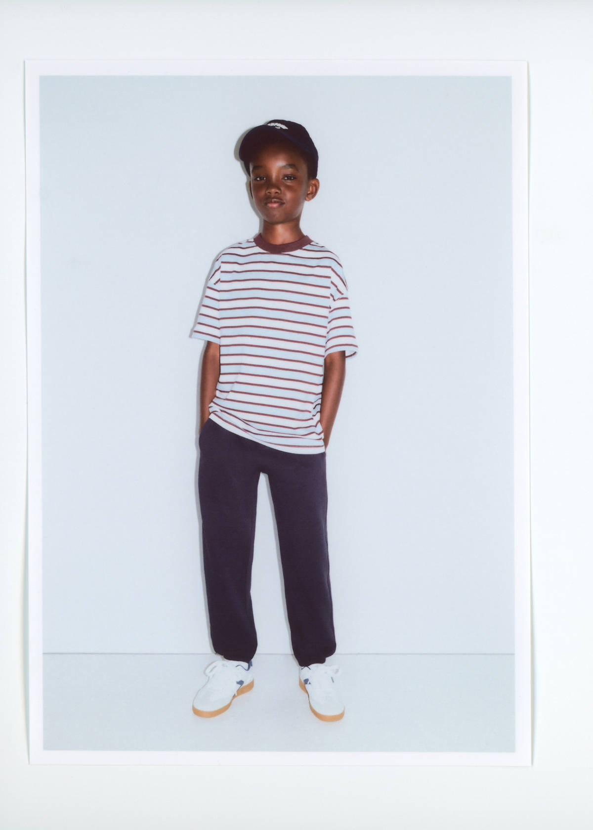 Loose fit jogger trousers — Navy