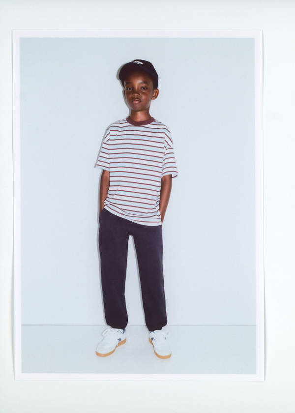Loose fit jogger trousers — Navy