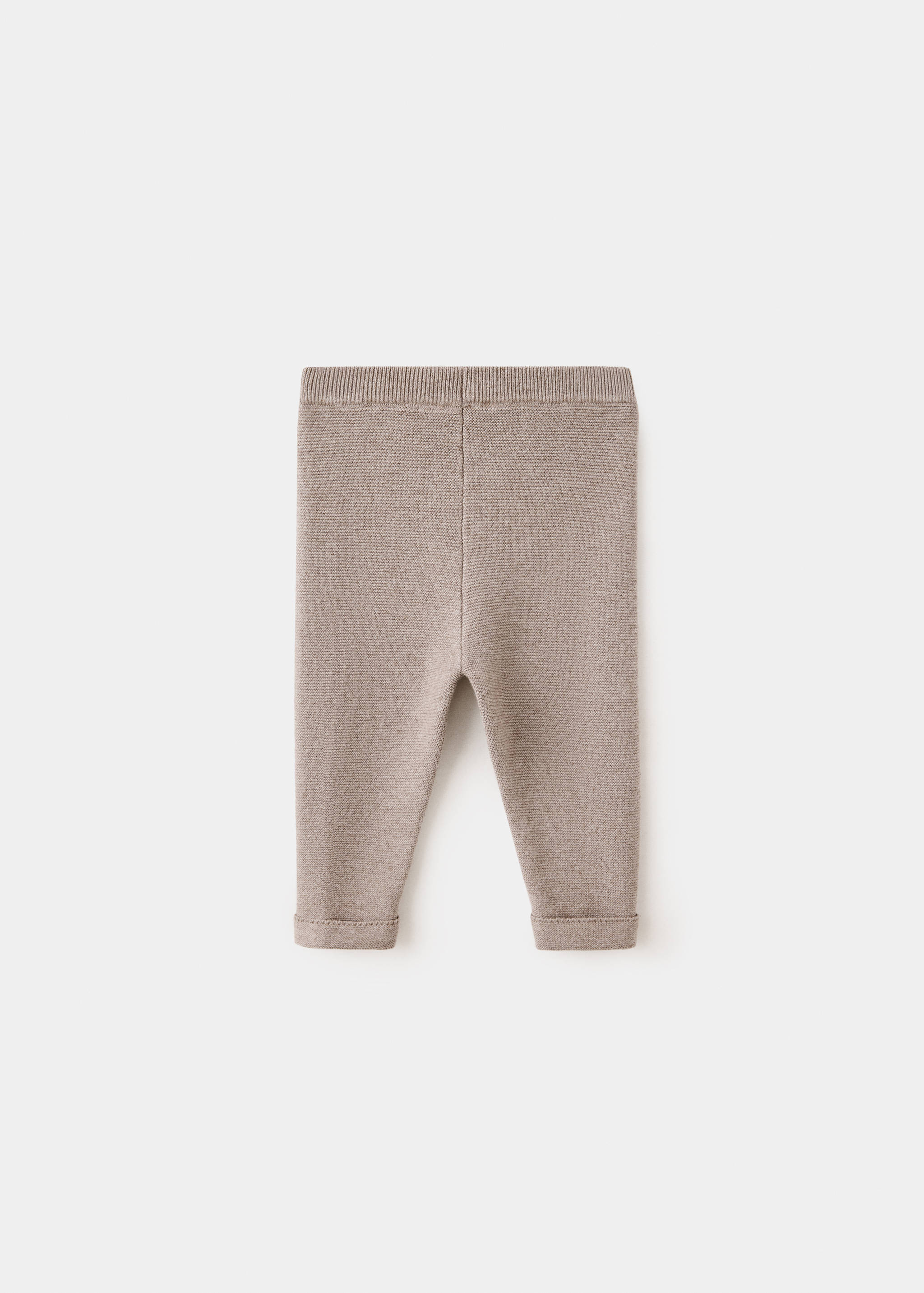 Plain knit leggings - Reverse of the article