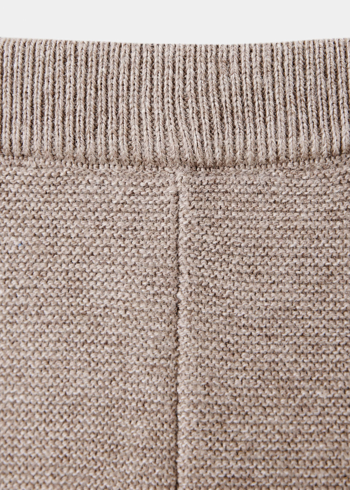Plain knit leggings — Medium Brown