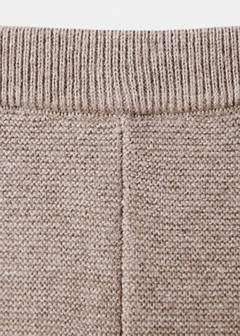 Plain knit leggings — Medium Brown 2