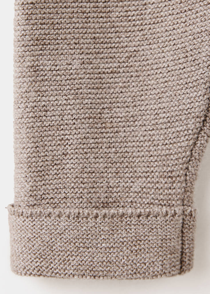 Plain knit leggings — Medium Brown