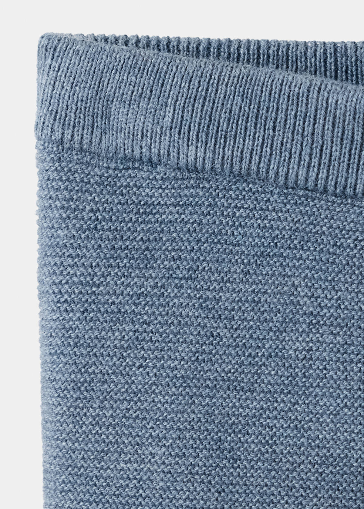 Plain knit leggings — Blue