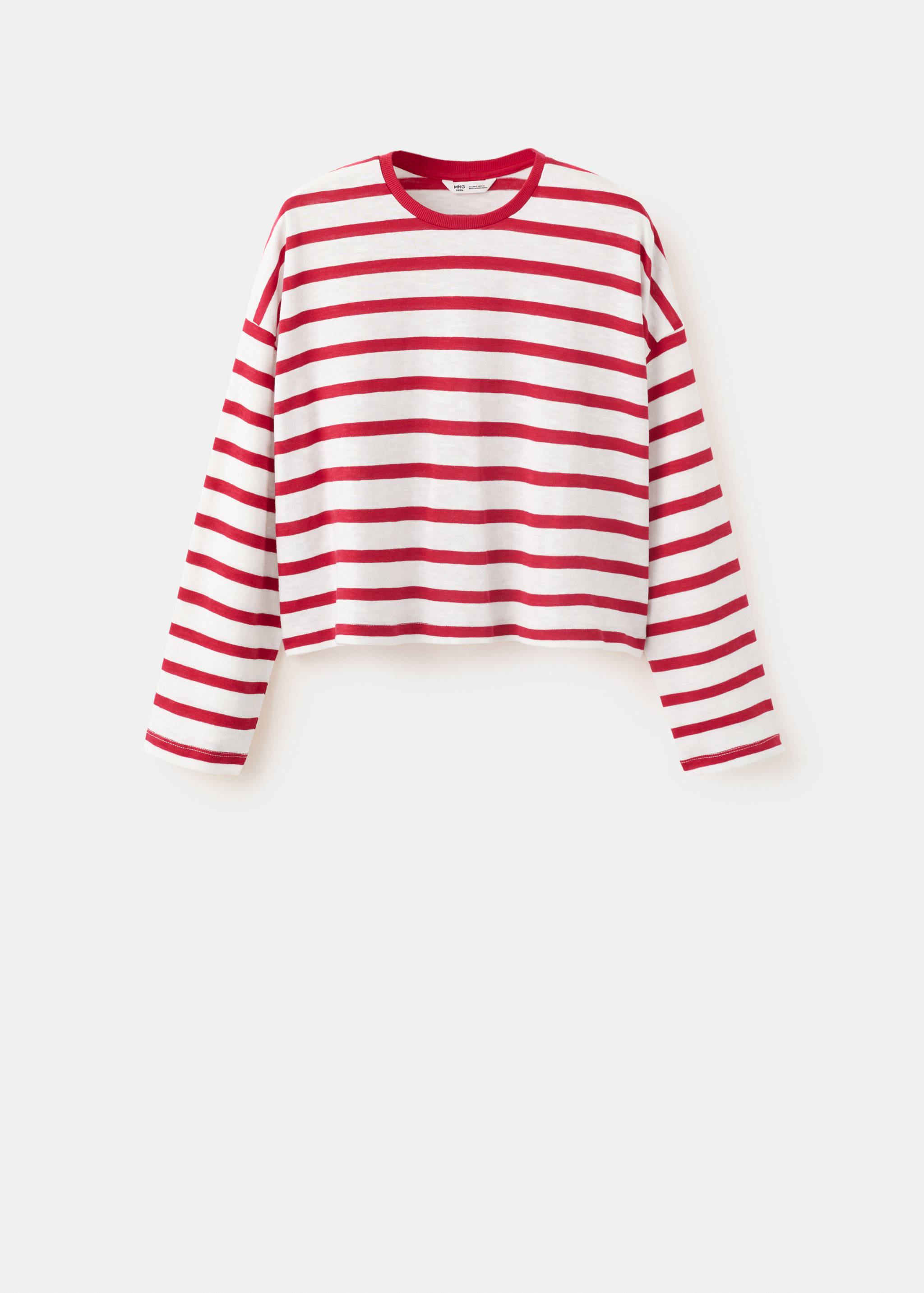 T-shirt 100 % coton rayures - Article sans modèle