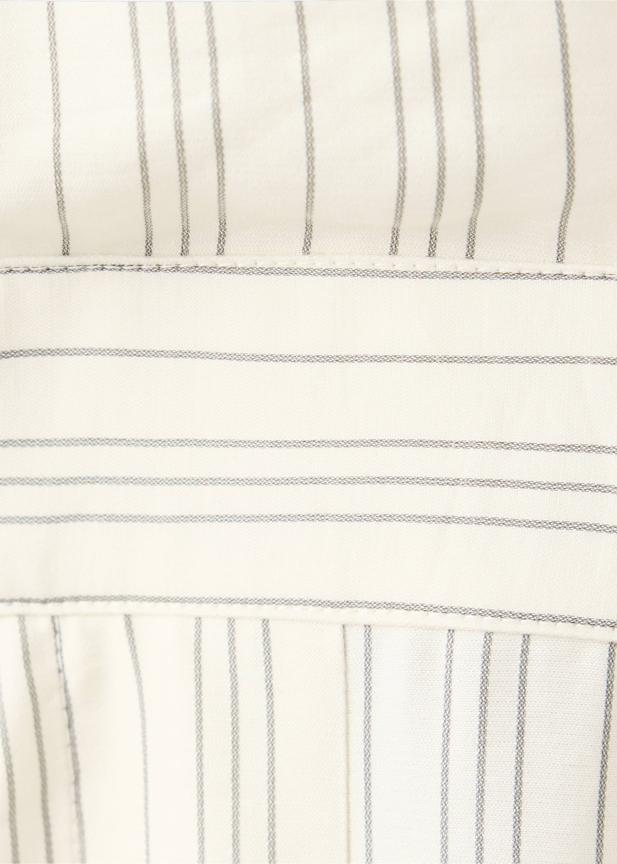 Striped halter jumpsuit - Details of the article 0, Ecru. Ref: 37083280-00.