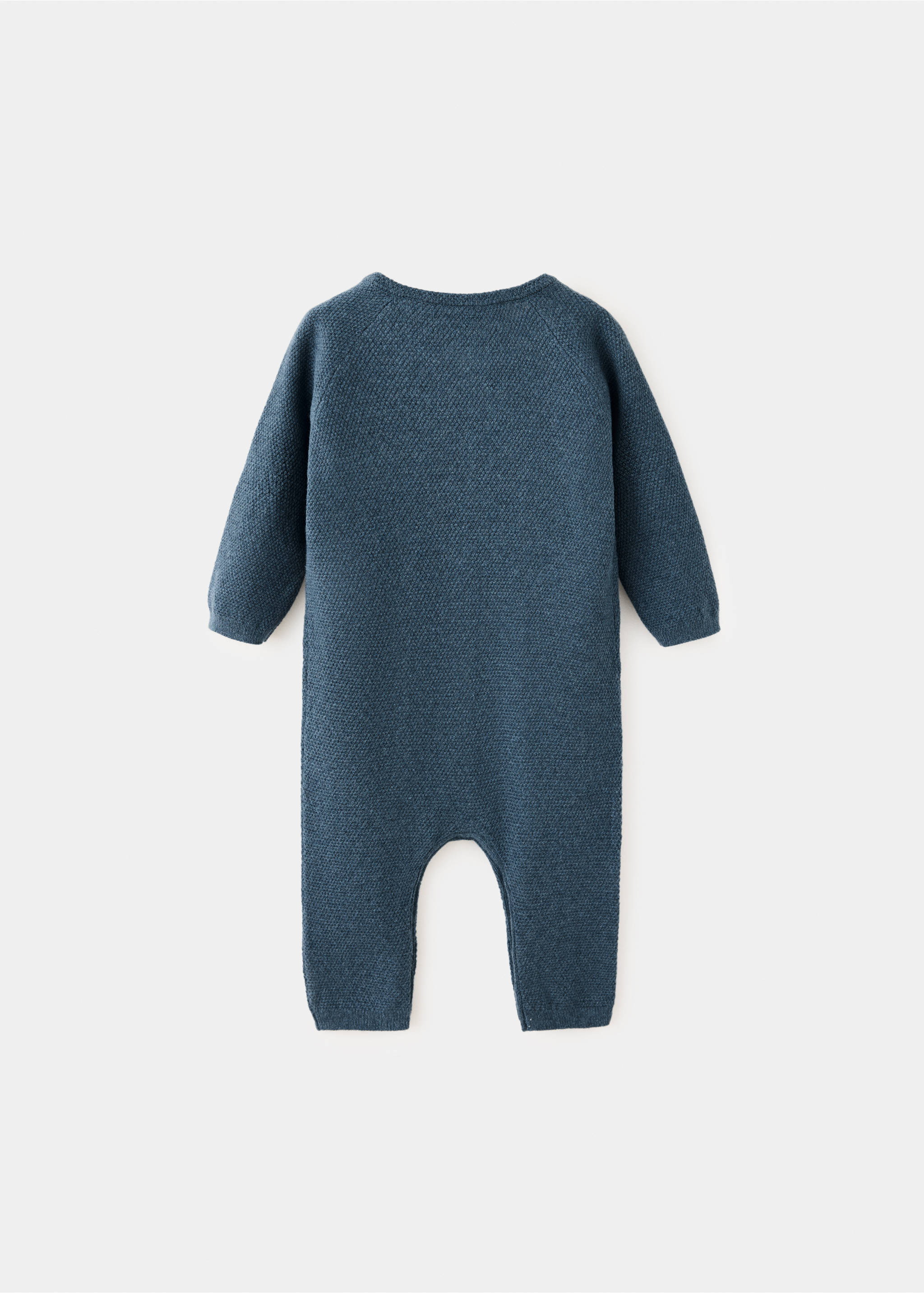 Buttoned long jumpsuit - Reverse of the article, Petrol Blue. Ref: 37083283-00.
