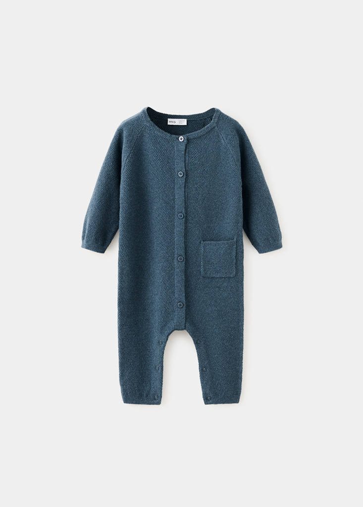 Buttoned long jumpsuit - thumbnail 2