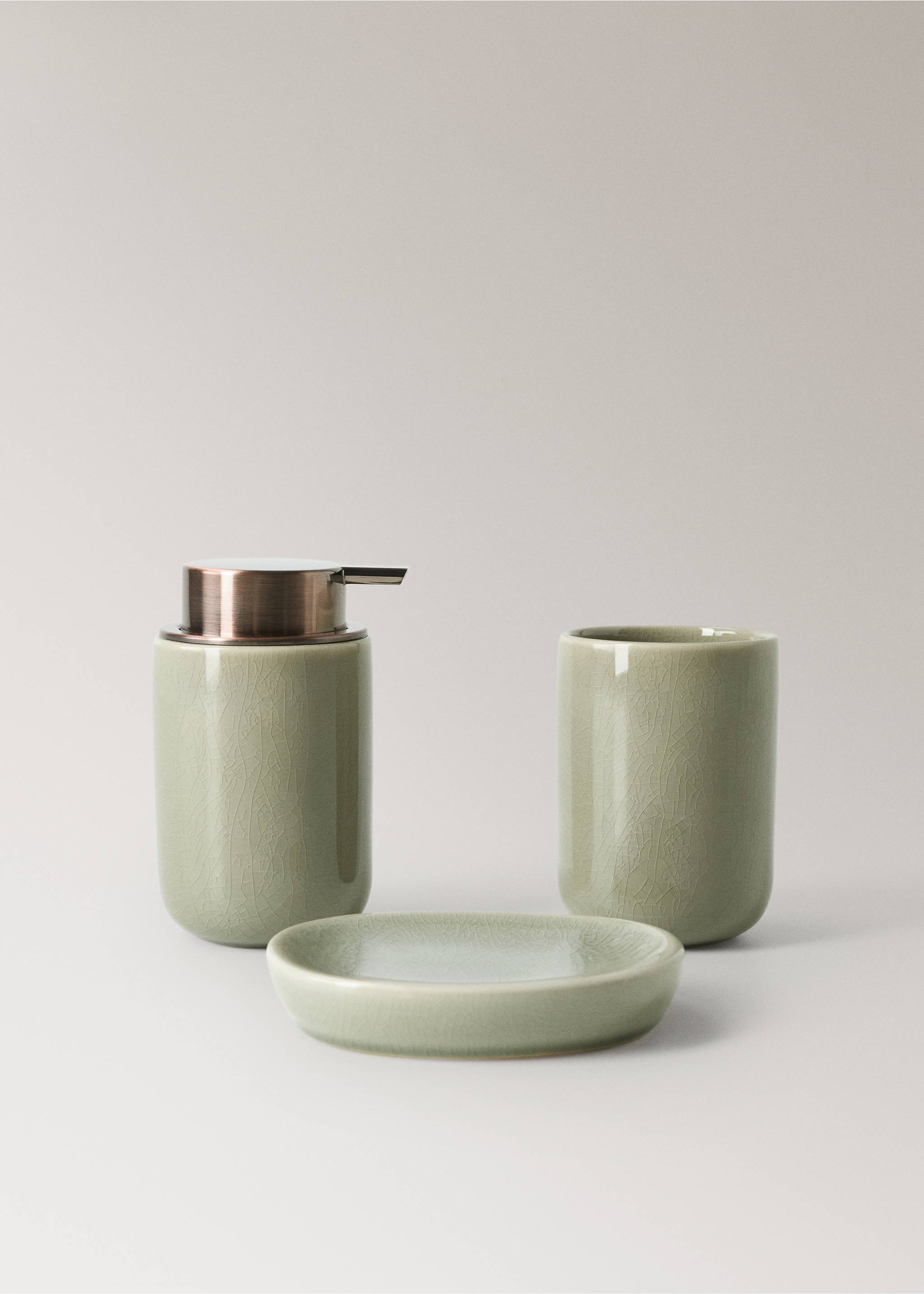 Soap holder osaka - Details of the article 3, Pastel Green. Ref: 37083284-00.