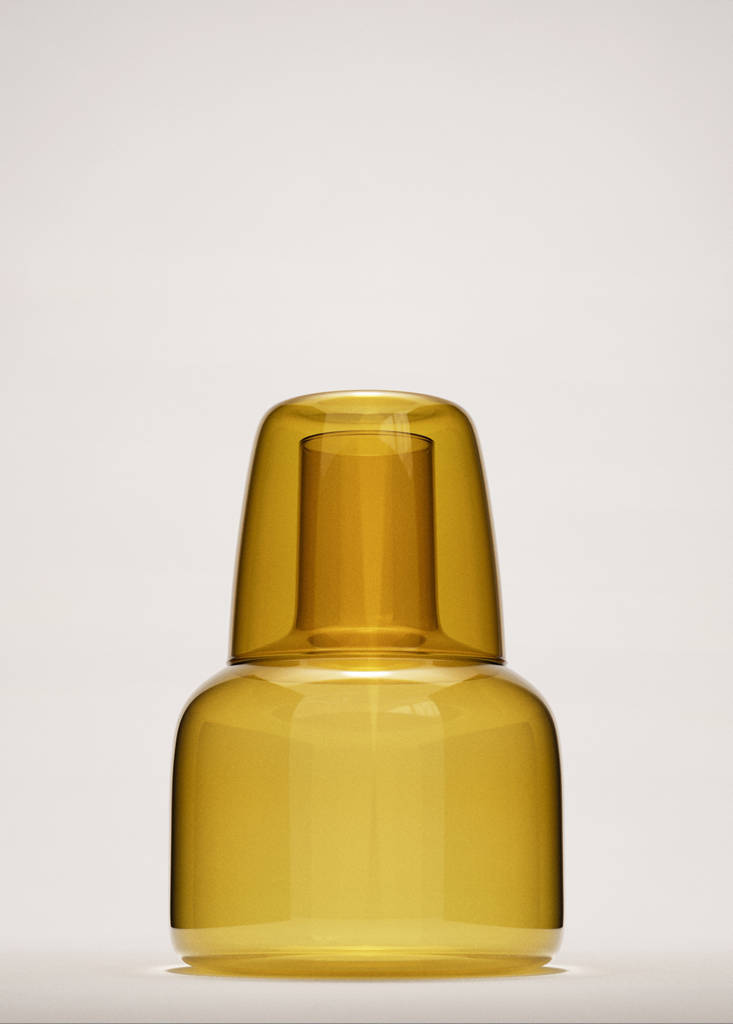 Smoked borosilicate jug — Orange