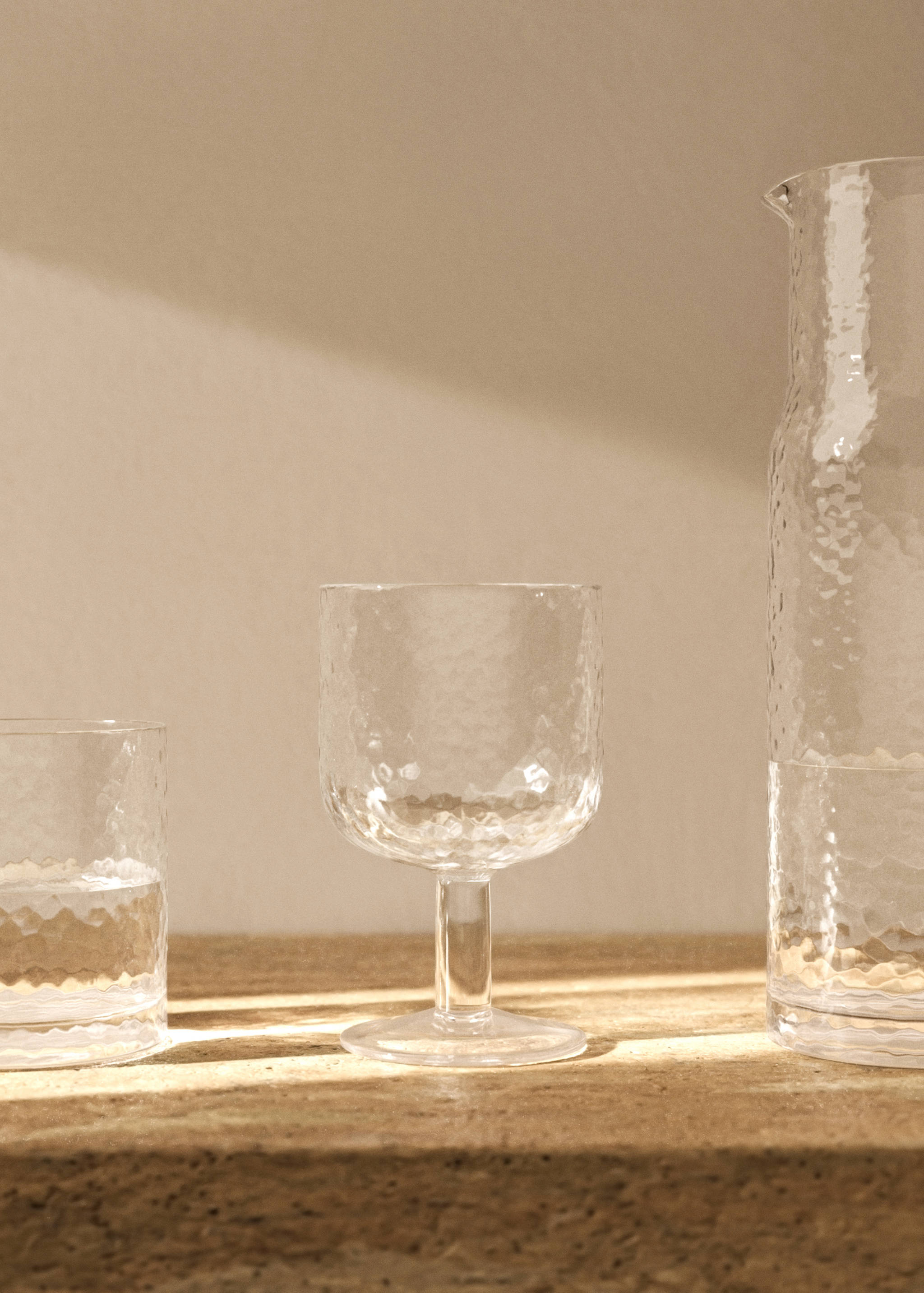 Gehämmertes Glas-Cup - Allgemeine Ansicht
