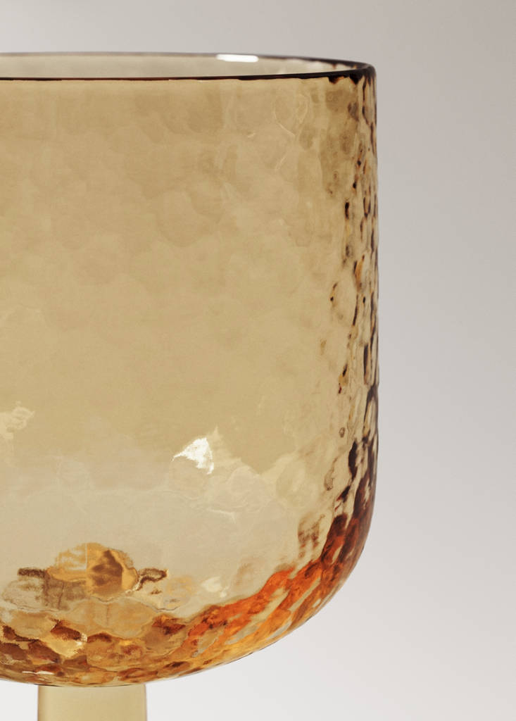 Hammered stem glass — Vanilla