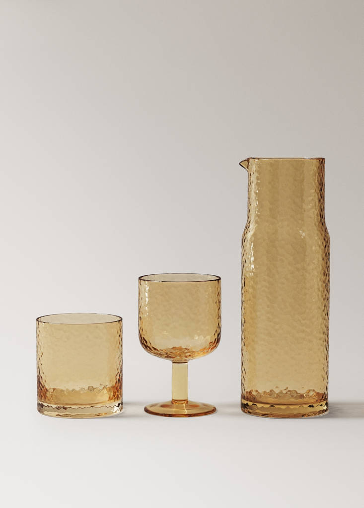 Hammered stem glass — Vanilla
