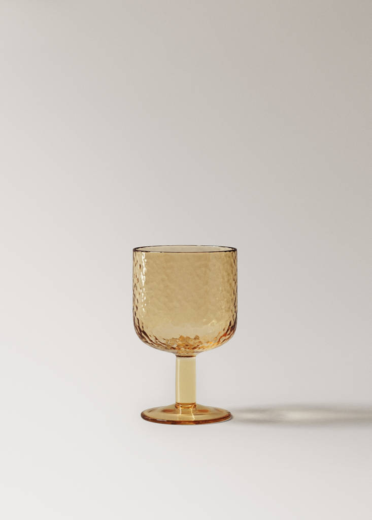 Hammered stem glass — Vanilla