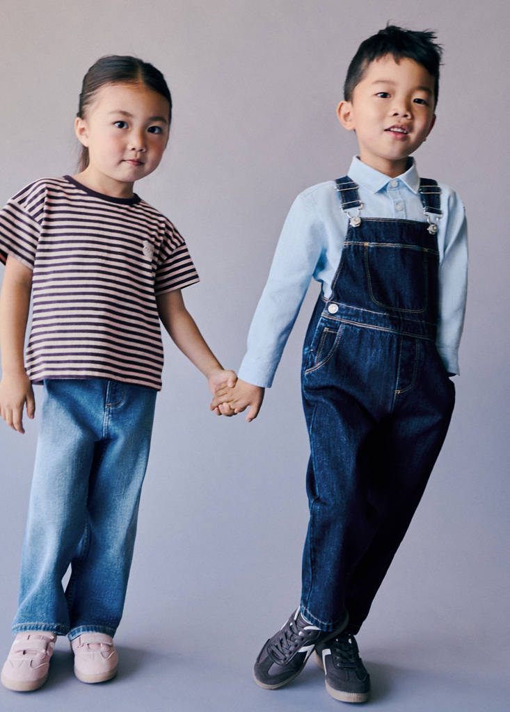 Long denim jumpsuit — Dark Blue