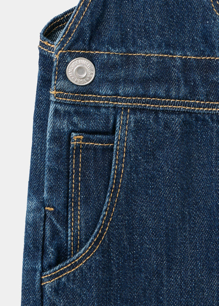 Long denim jumpsuit — Dark Blue