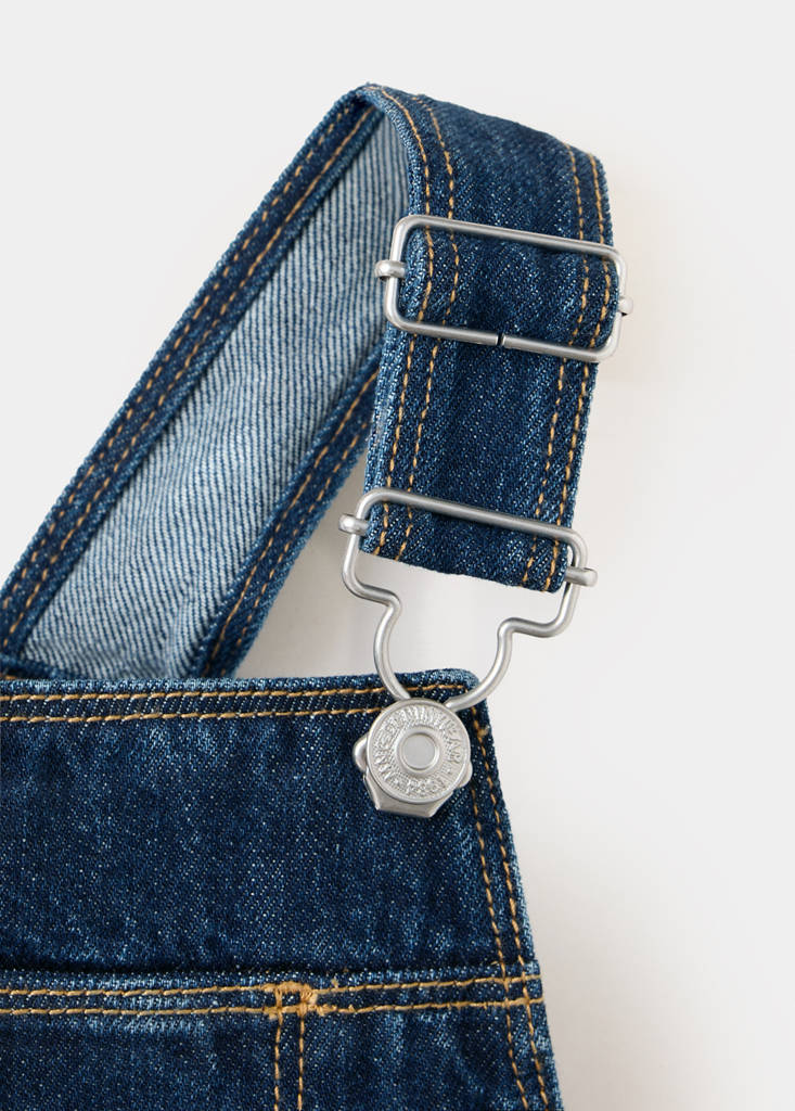 Long denim jumpsuit — Dark Blue