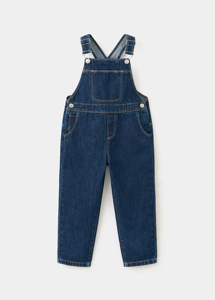 Long denim jumpsuit — Dark Blue