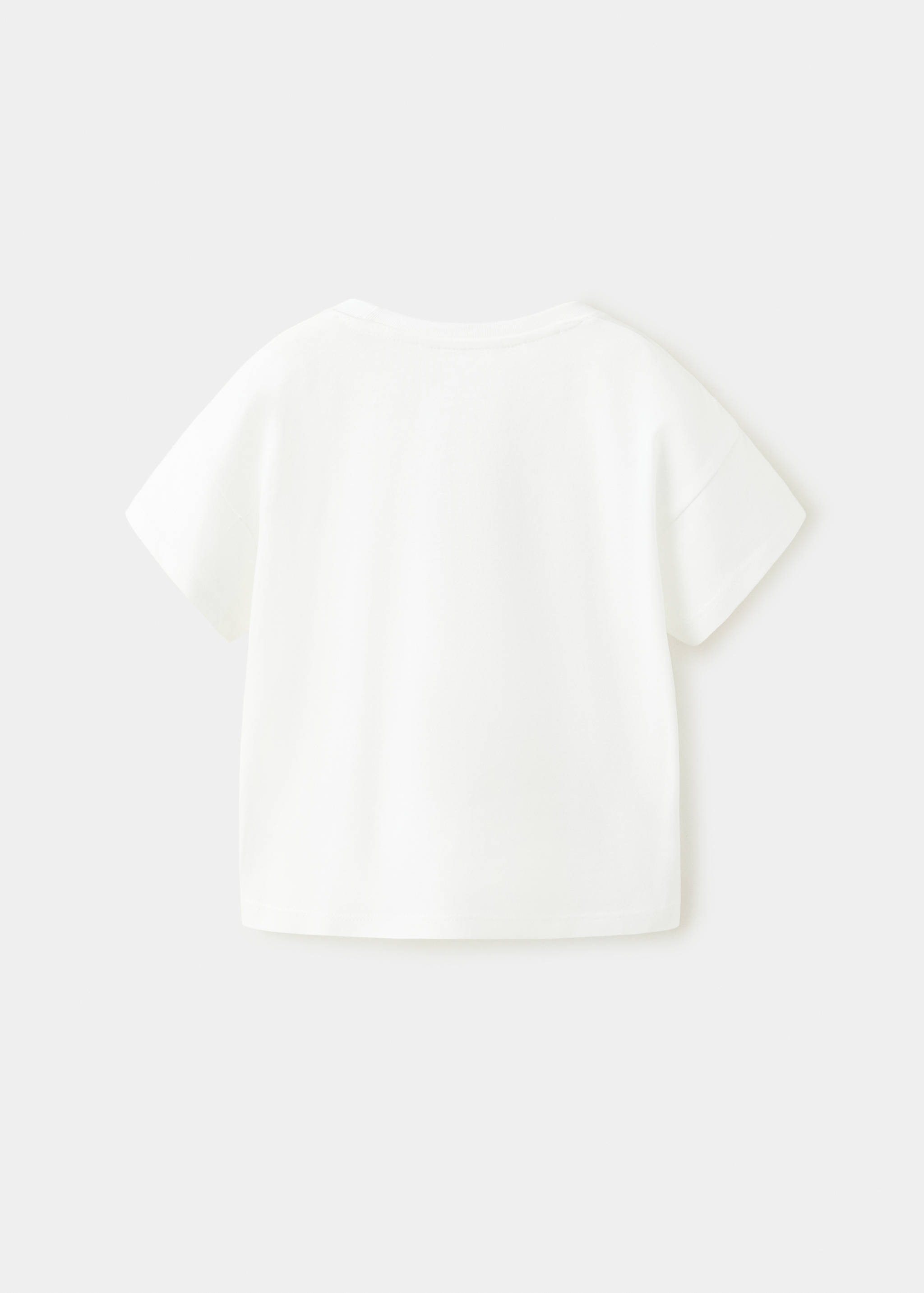 T-shirt coton détail brodé - Verso de l’article