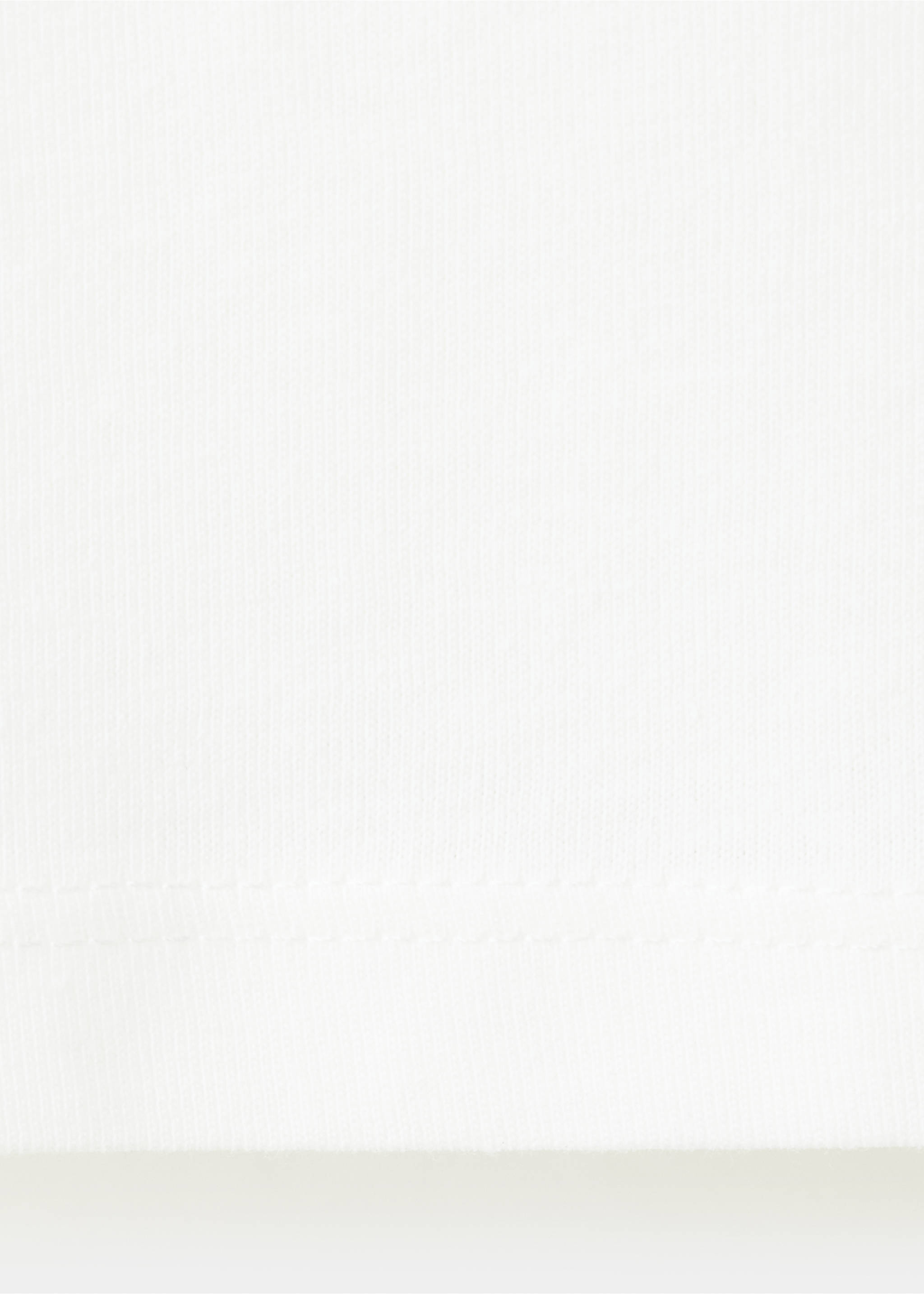 T-shirt coton détail brodé - Détail de l'article 0, Blanc cassé. Ref: 37083294-00.