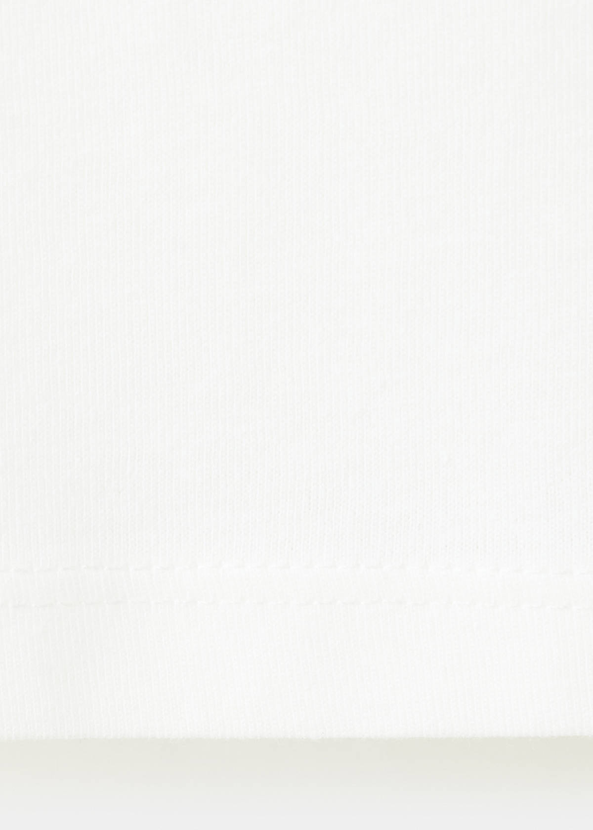 Embroidered detail cotton T-shirt — Off White