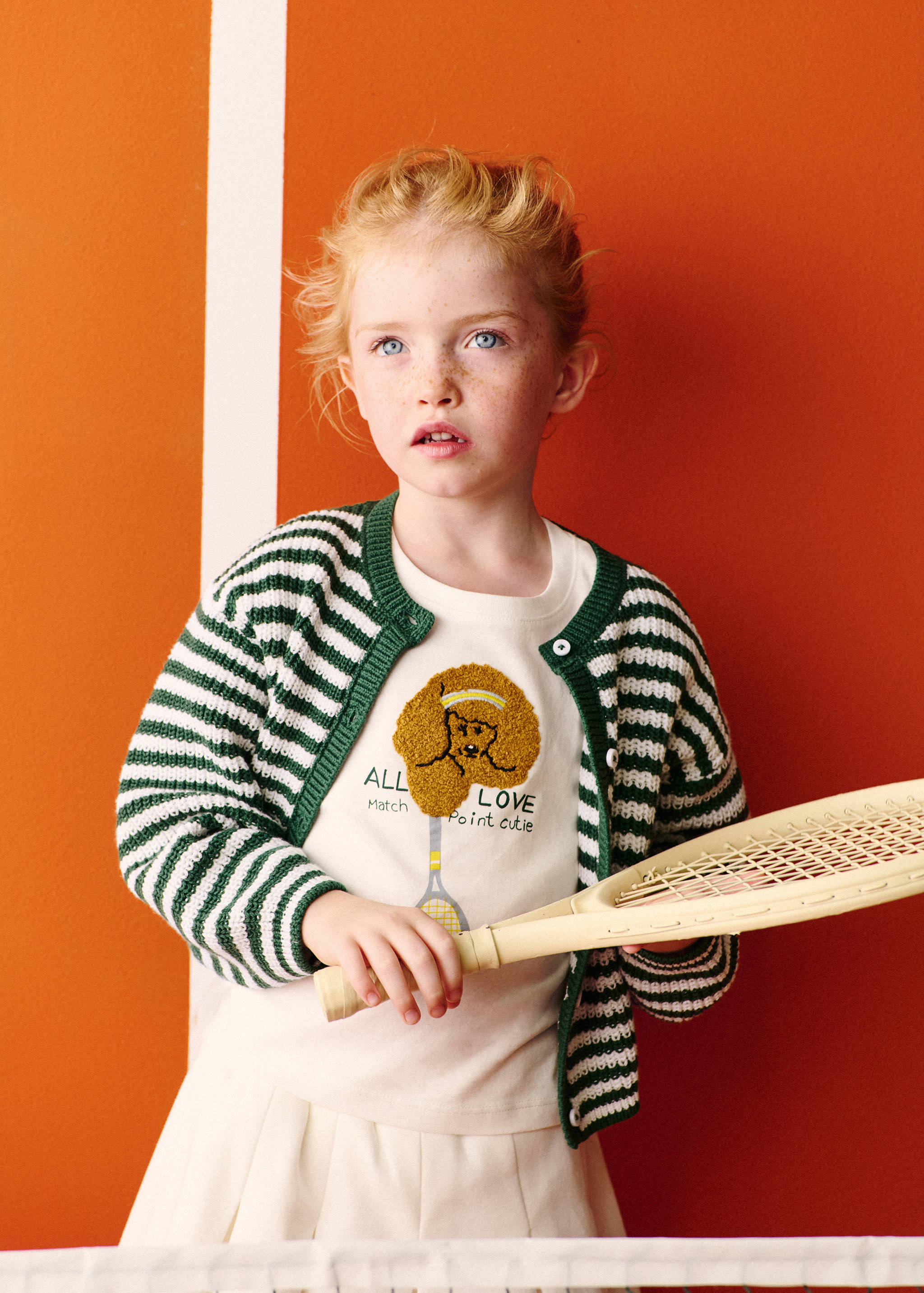 Embroidered detail cotton T-shirt - Details of the article 5