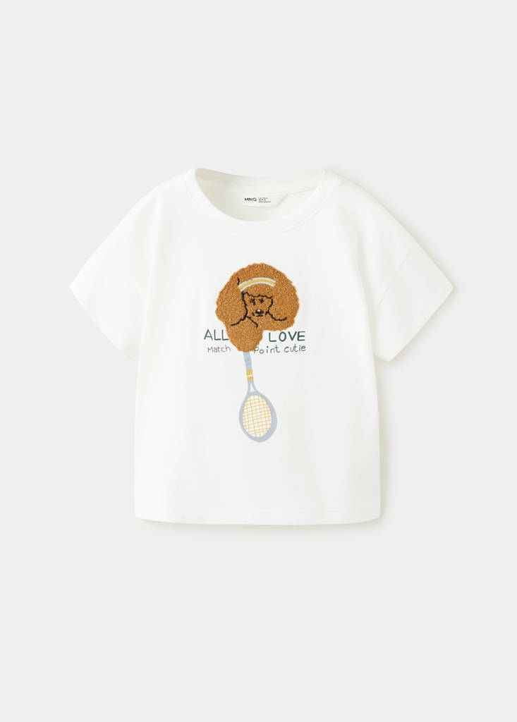 Embroidered detail cotton T-shirt - thumbnail 2