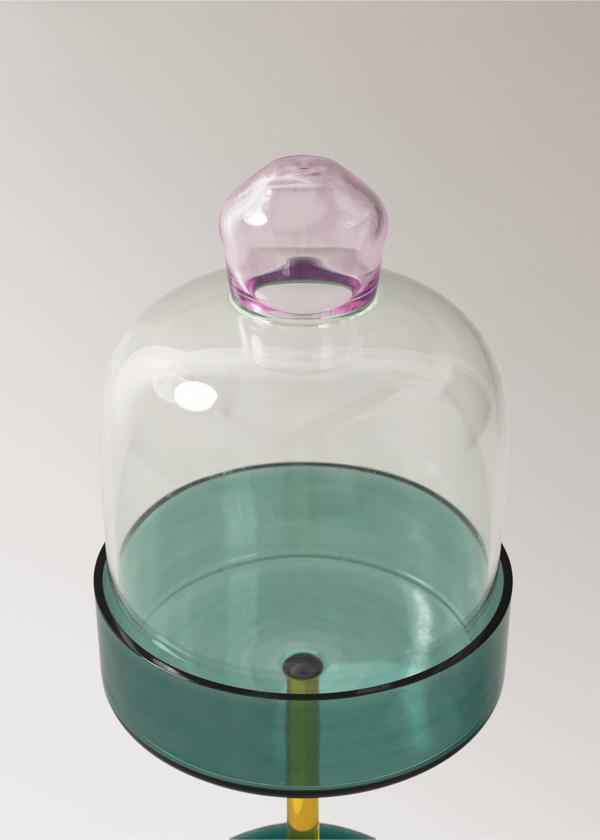 Two-tone borosilicate pie dish - Details of the article 2, Petrol Blue. Ref: 37083300-00.