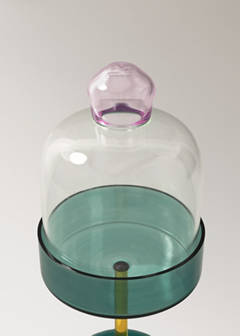 Two-tone borosilicate pie dish — Petrol Blue 3