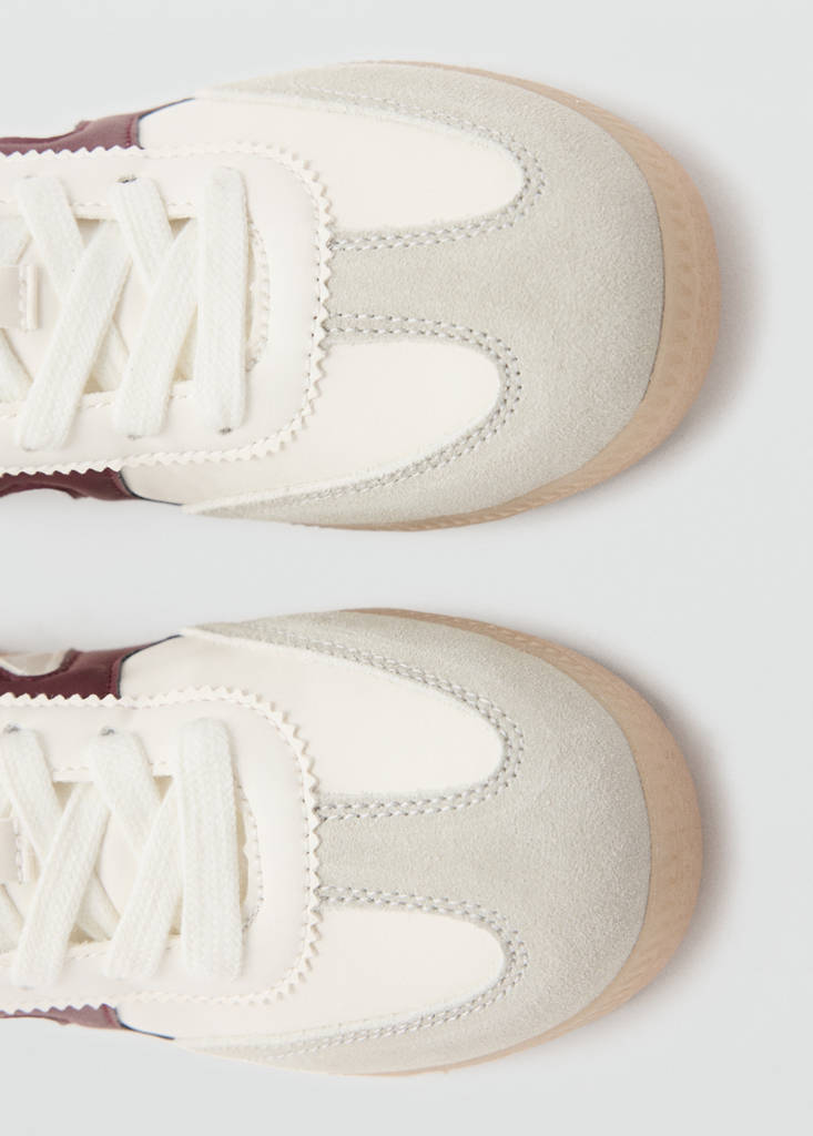 Two-tone sports top — White