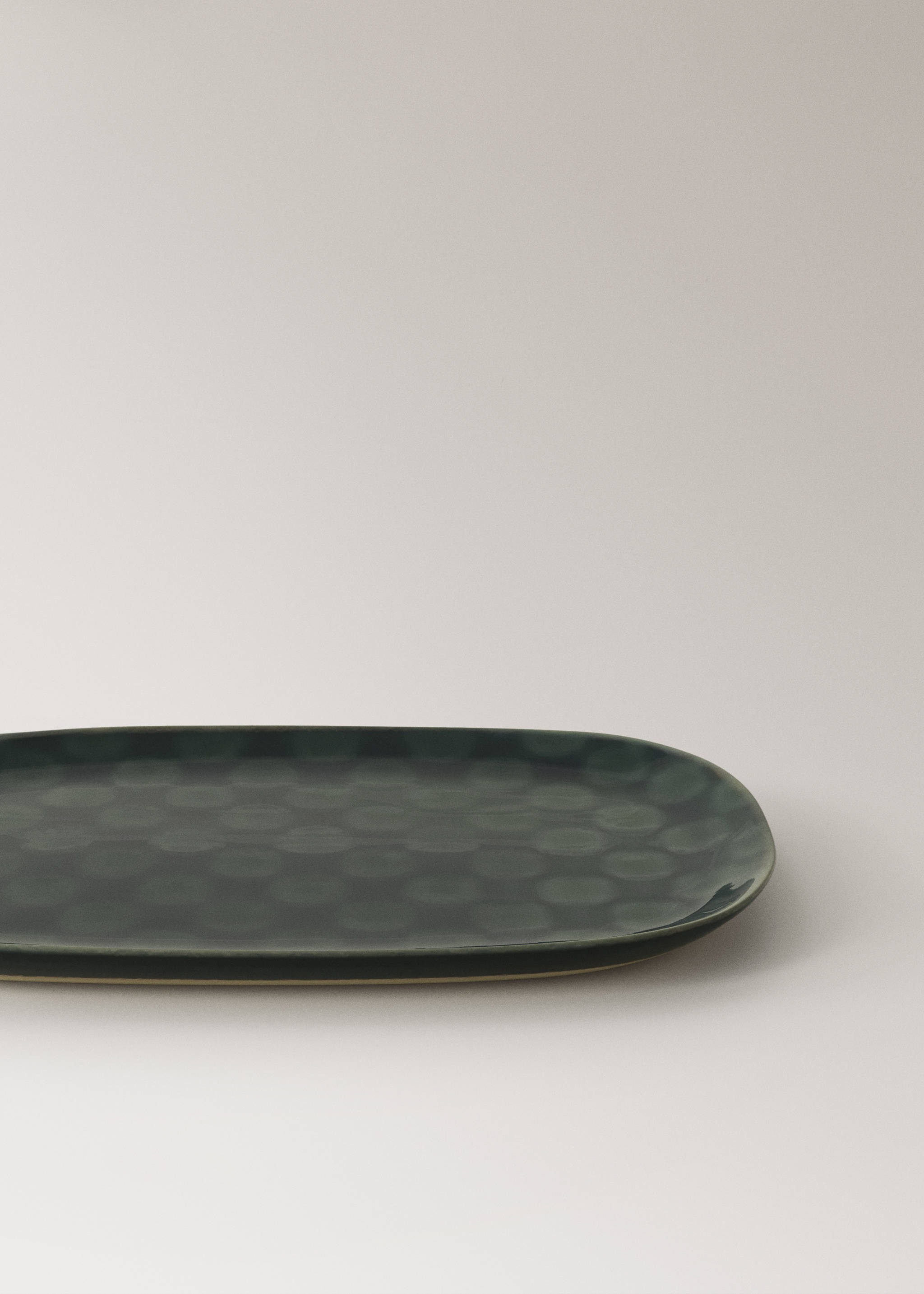 Printed stoneware plate - Details of the article 1