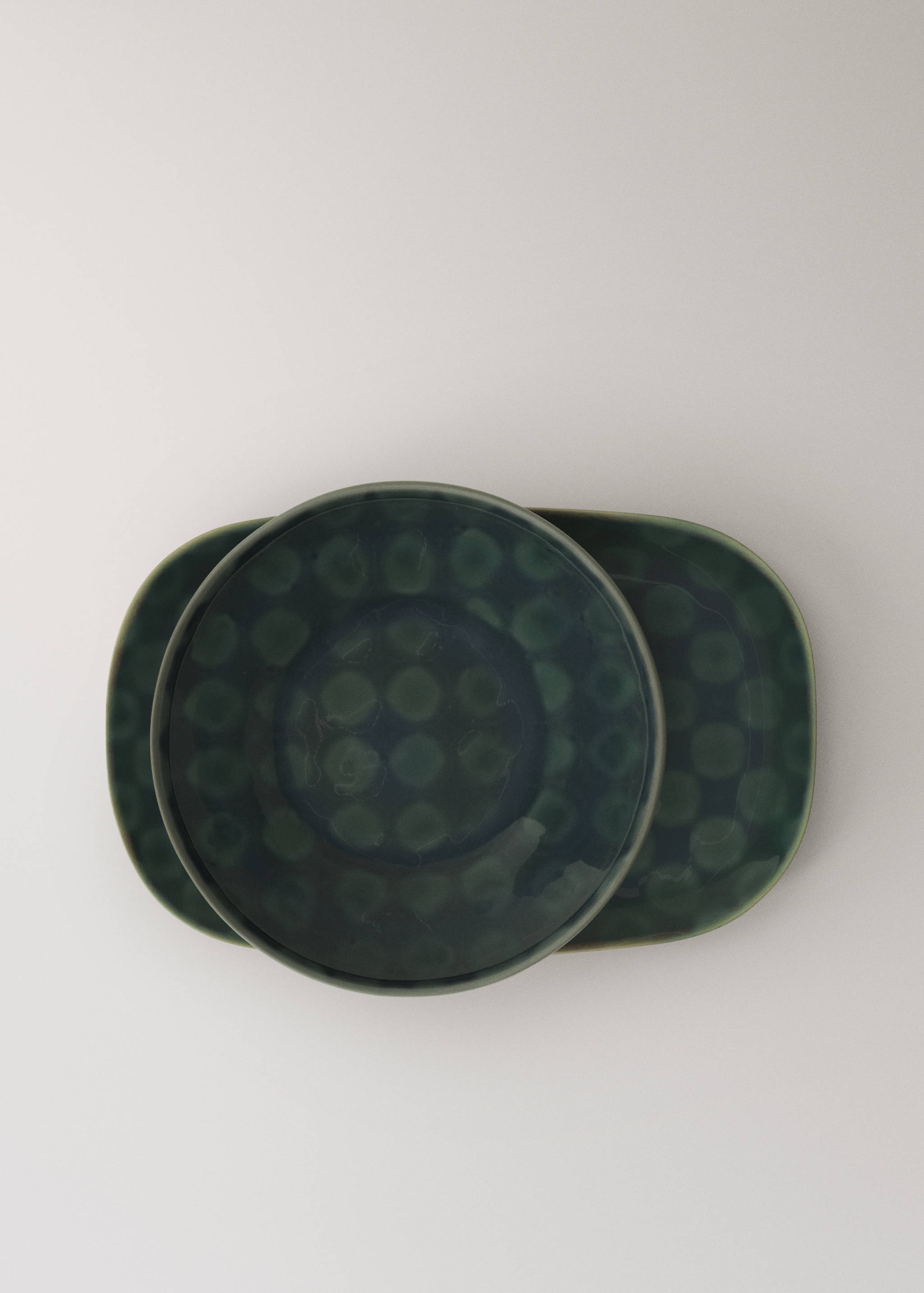 Printed stoneware plate - Details of the article 3