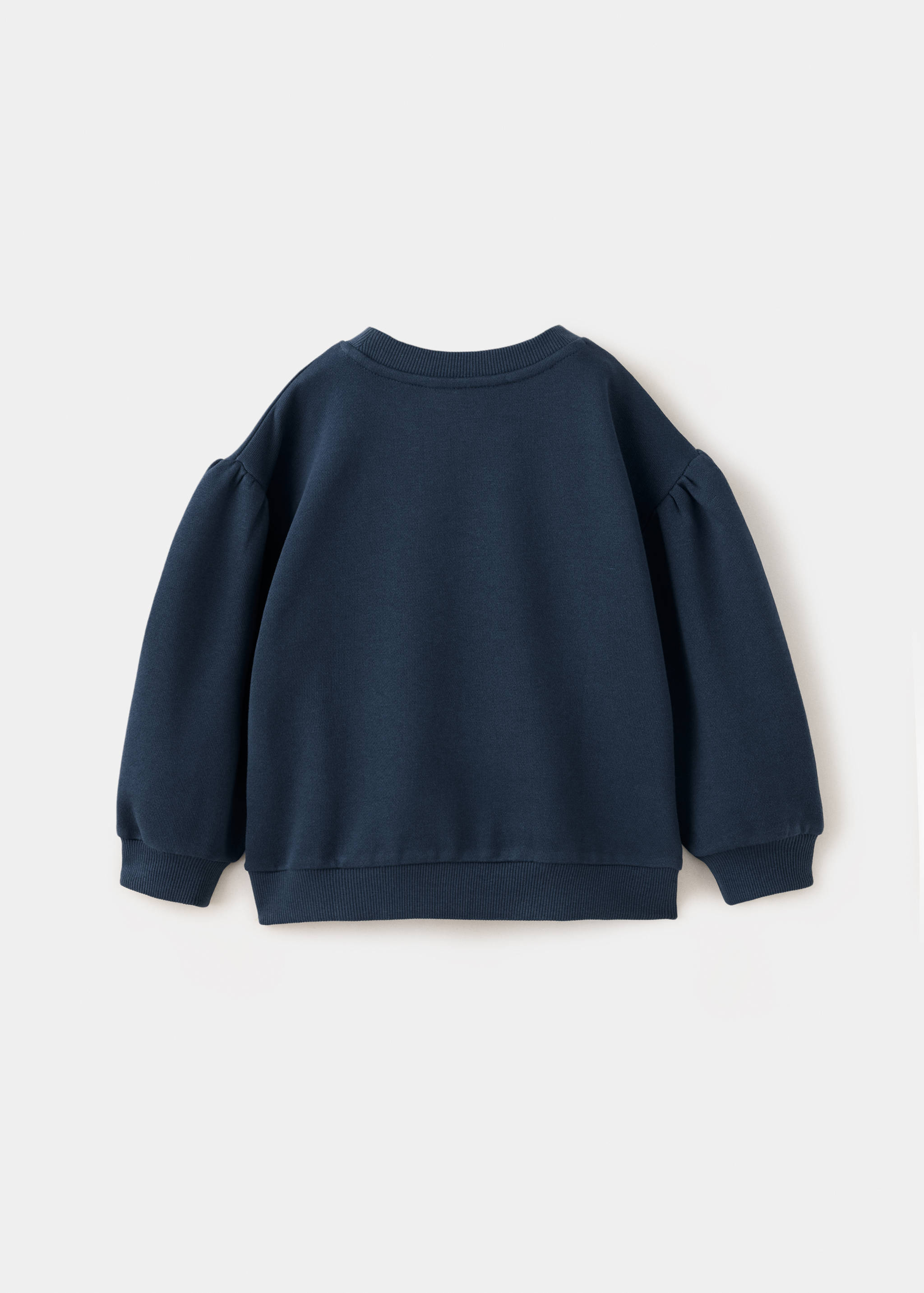100% cotton sweatshirt with printed drawing - Reverse of the article