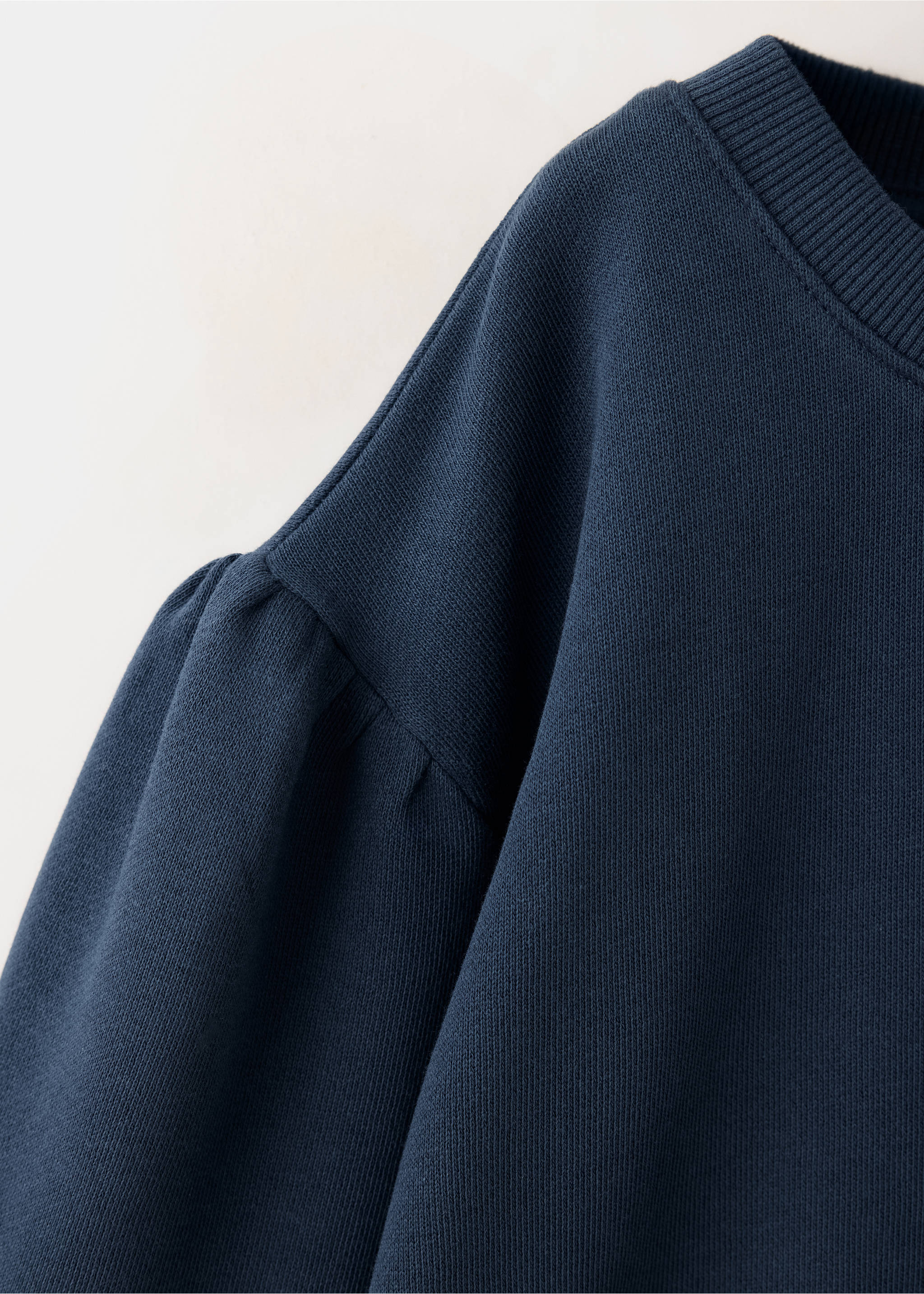 100% cotton sweatshirt with printed drawing - Details of the article 0, Navy. Ref: 37083312-00.
